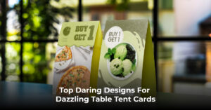 Dazzling Table Tent Cards