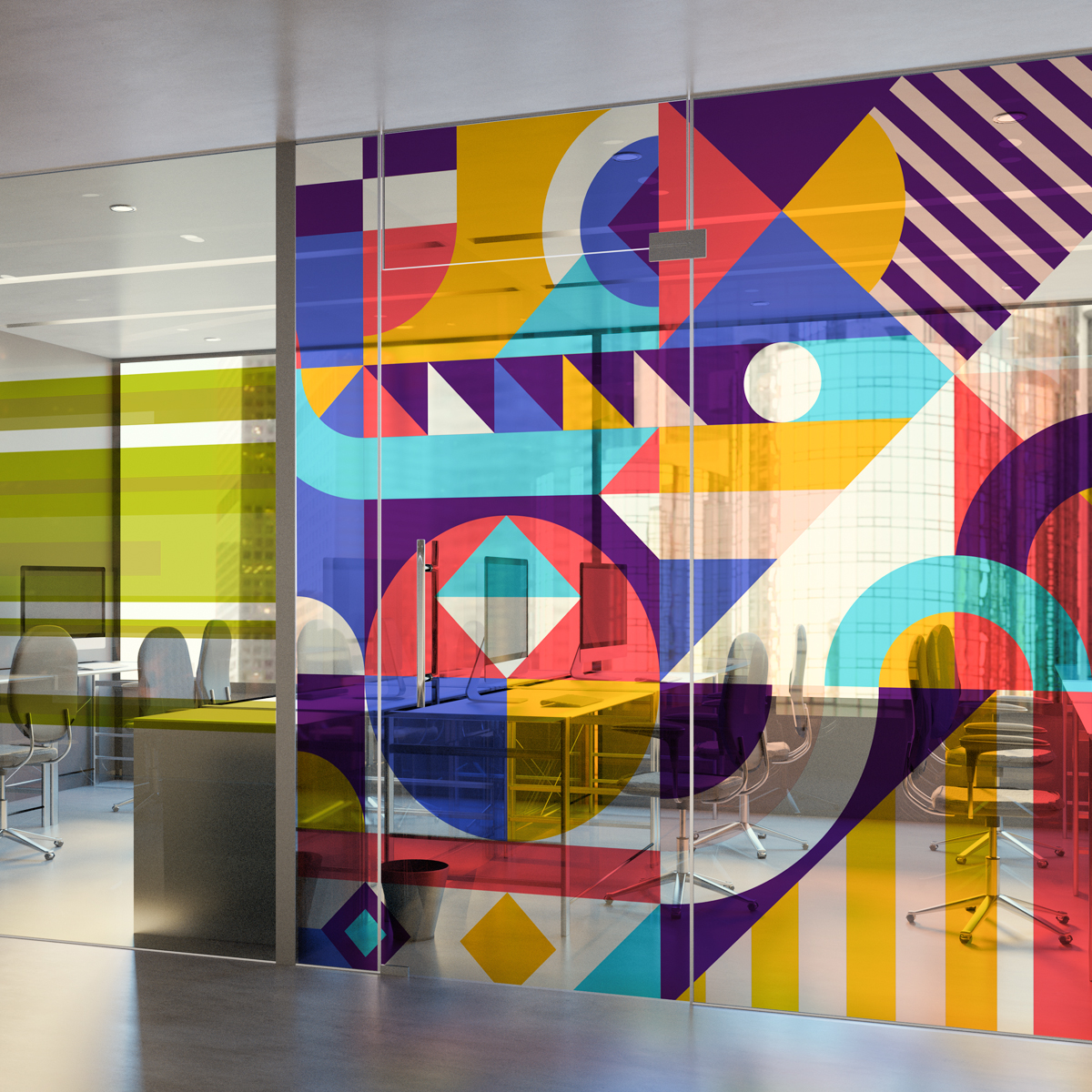 Colorful Glass Graphics