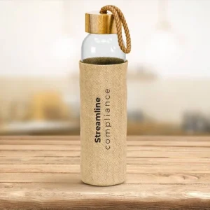 pure slip glass water bottle