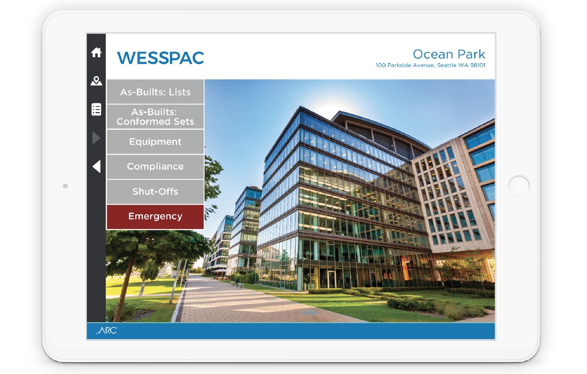 ARC Equipment mobile facilities dashboard