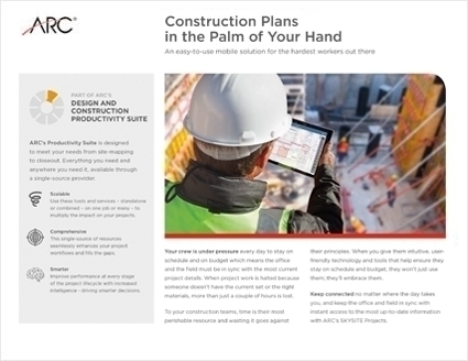 construction plans in the palm of your hand