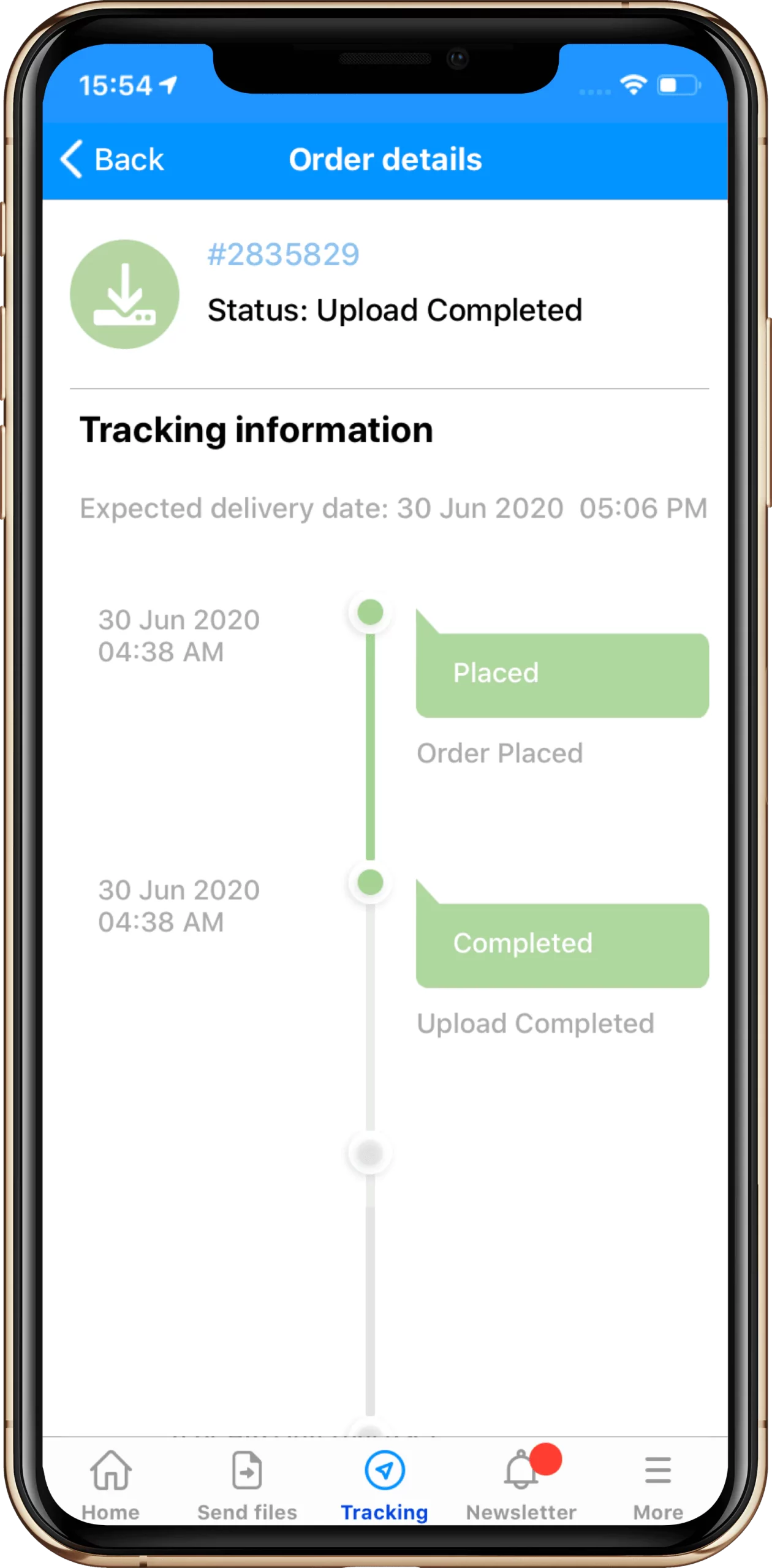 Get real-time order updates