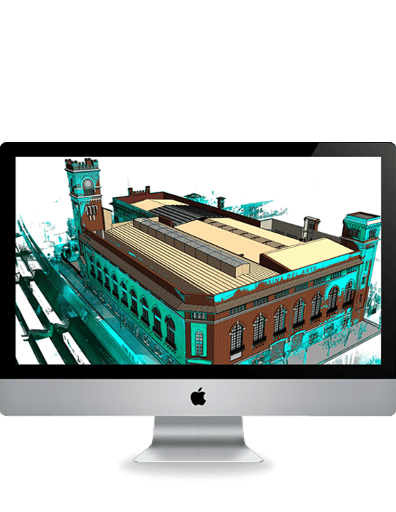 3D bim apple monitor